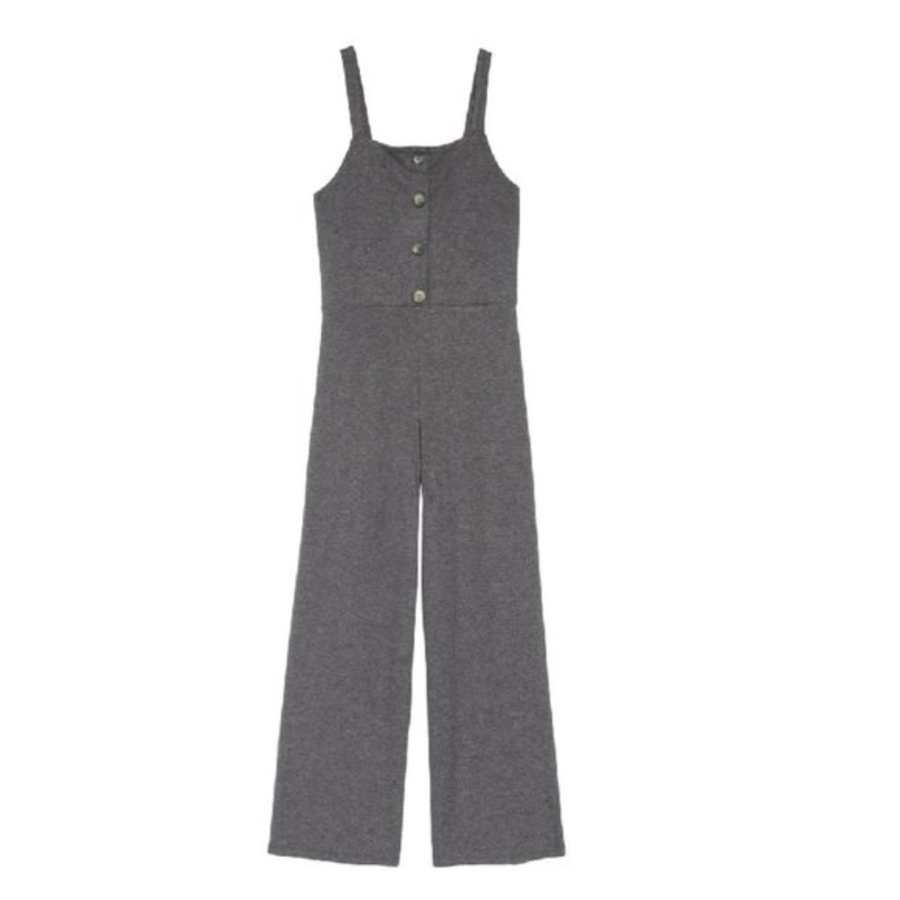 WALKING ON SUNSHINE Button Front Jumpsuit
